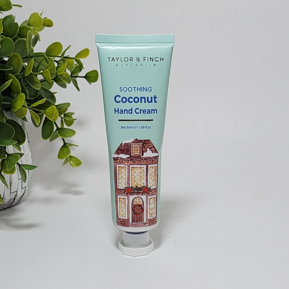 Taylor & Finch Soothing Coconut Hand Cream Made in Australia 1.69 fl oz / 50 mL